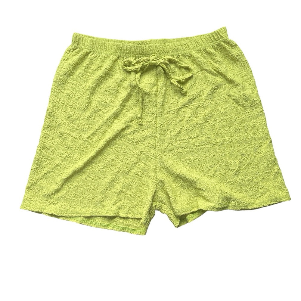 Boohoo Neon Green Athletic Shorts
